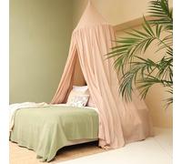 Ciel de Lit Nougat | Baldaquin Rond pour Lit Queen & King | Moustiquaire Lit Double | Décoration Chambre Adulte & Ado | Disponible en Plusieurs Tailles & Couleurs