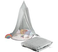 Ciel de lit pliable pour enfants gris foncé - Infactory
