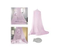 Ciel de lit pour filles, rideaux de lit avec crochet adhésif, pour lit double, grand lit, à partir du plafond, auvent en dôme pour décoration de lit, tente de gaze (rose, convient pour une largeur de