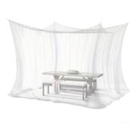 Ciel de lit pour lit double - Filet de protection anti-insectes ultra fin pour camping et jardin - Dôme portable noir 210 x 190 x 240 cm (blanc : 300 x 250 x 240 cm)
