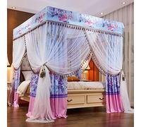 Ciel de lit princesse et moustiquaire pour filles et adultes, décoration de chambre élégante pour lits jumeaux à king size