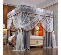 Ciel de lit princesse et moustiquaire pour filles et adultes, décoration de chambre élégante pour lits jumeaux à king size