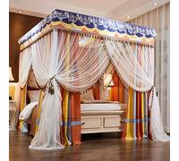 Ciel de lit princesse et moustiquaire pour filles et adultes, décoration de chambre élégante pour lits jumeaux à king size