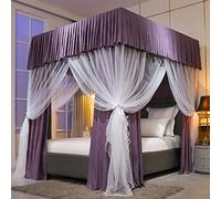 Ciel de lit princesse et moustiquaire pour filles et adultes, décoration de chambre élégante pour lits jumeaux à king size