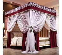 Ciel de lit princesse et moustiquaire pour filles et adultes, décoration de chambre élégante pour lits jumeaux à king size