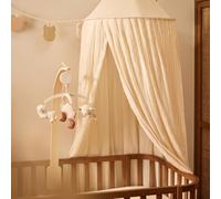 Ciel de lit Stripe Oatmeal-Hazel (245 cm)
