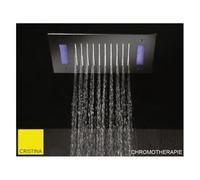 Ciel de pluie carrée 30 cm avec télécommande Chromothérapie HYDROTHERAPIE - CRISTINA ONDYNA TT30051
