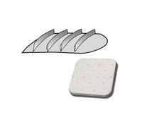 Ciel de toit vinyle perforé blanc cassé pour Bay Window pick-up double cabine 68 ->74