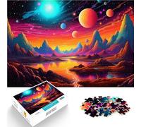 Ciel et Montagnes vibrants Puzzle 1000 pièces pour Adolescents pour Le Jeu éducatif Challenge Toy Œuvre d'art 38x26cm
