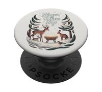 Ciel et Nature chantent : étoiles et Animaux crèche de Noël PopSockets PopGrip Adhésif