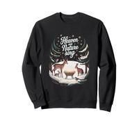 Ciel et Nature chantent : étoiles et Animaux crèche de Noël Sweatshirt
