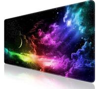 Ciel Étoilé Coloré Tapis de Souris Grand, 1000x500mm XXL Gaming Mouse Pad, Tapis de Souris Caoutchouc Naturel Antidérapant, Mouse Mat d'Ordinateur Durable pour Souris Claviers Gamer Bureau