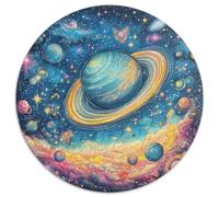 Ciel étoilé Cosmique 1000 Pièce Jigsaw Puzzles Jeux Éduchatifs Créatif Puzzles Ronds Jeu De Défi Unique pour Cadeaux De Voyage, Présent 1000pcs (67.5x67.5cm)