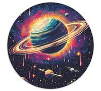 Ciel étoilé Cosmique 1000 Pieces Animation Puzzle Circulaire Matériaux Recyclés De l'art De La DécoRation Moderne Adultes Et Enfants Dès 14 Ans 1000pcs (67.5x67.5cm)