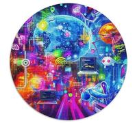 Ciel étoilé Cosmique 1000 Pièces Puzzle pour Adultes Jeu Stimulant Divertissement Apaisant Entraîner La Mémoire du Cerveau Cadeaux pour Adultes 1000pcs (67.5x67.5cm)