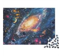 Ciel étoilé Cosmique 1000 Pièces Puzzle pour Adultes Jeu Stimulant Divertissement Apaisant Entraîner La Mémoire du Cerveau Cadeaux pour Adultes 1000pcs (75x50cm)