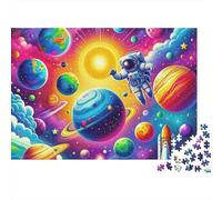 Ciel étoilé Cosmique 1000 Pièces Puzzle pour Adultes Jeu Stimulant Puzzle Anti-Stress Entraîner La Mémoire du Cerveau pour Hommes, Femmes, Seniors 500pcs (52x38cm)