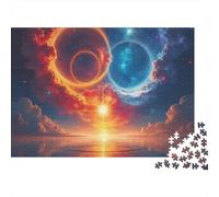 Ciel étoilé Cosmique 1000 Pièces Puzzle pour Adultes Jeux De Défi Familial Divertissement Apaisant Cultiver l'esprit D'équipe pour Décorations Familiales 500pcs (52x38cm)