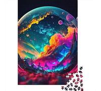 Ciel étoilé Cosmique 1000 Pièces Puzzle pour Adultes Jeux Éducatifs Divertissement Apaisant Entraîner La Mémoire du Cerveau Cadeaux pour Adultes 500pcs (52x38cm)