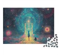 Ciel étoilé Cosmique 1000 Pièces Puzzle pour Adultes Jeux Éducatifs Puzzle Anti-Stress Entraîner La Mémoire du Cerveau pour Adultes Et Enfants De 14 Ans Et Plus 300pcs (40x28cm)