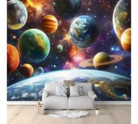 Ciel Étoilé De La Planète Terre Photo Murale Dragon Bleu 400x280 cm Papier peint non tissé pour enfants et adultes - Déco Maison Chambre - Décorative Tenture Murale Appartement Décoration Salon