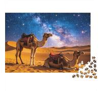 Ciel étoilé du désert Puzzle 1000 Pièces Adultes intéressant Puzzles 1000 Pièce Jeux D'adresse Décor À La Maison 70x50cm/1000pcs