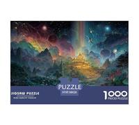 Ciel Étoilé Fantastique Puzzle 1000 Pièces pour Adultes Vallée Magique Papier Jeu de Famille Cadeau 38x26cm/1000pcs