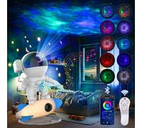 Ciel étoilé Projecteur Astronaute, Veilleuse Avec Haut-parleur Bluetooth,Lampe Led Galaxy Cadeaux de Noël