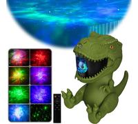 Ciel étoilé Projecteur orientable à 360°, Dinosaures Lumière nocturne Variable Modes brume-étoile Vitesse réglable Minuterie, Décoration Lumière d'ambiance Enfant Vert