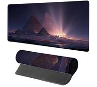 Ciel éToilé Tapis de Souris 1200x600x3mm, Tapis de Souris XXL Gaming Pyramide, Grand sous Main Bureau avec Rubber Base, Gaming Accessoire Bureau, Haute Précision et Vitesse Mouse Pad, pour PC 9-5031