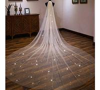 Ciel Étoilé Tulle Bling Paillettes Brillantes Mariage Voiles De Mariée Traînant Long Super Fée Studio Photo Voile Doux Cathédrale Romantique Coiffes De Mariée Femme Marier Cadeaux,D'or,3.5*3 m