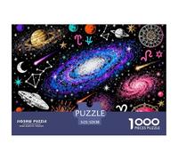 Ciel étoilé, Univers et Constellations Puzzle en Bois Imperméable DIY Puzzles De 1000 Pièces pour Adultes Défi Et Casse-tête Jeux De Stimulants