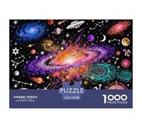 Ciel étoilé, Univers et Constellations Puzzle en Bois Imperméable DIY Puzzles De 1000 Pièces pour Adultes Cadeaux Défi Et Casse-tête Jeux Éducatifs