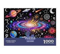 Ciel étoilé, Univers et Constellations Puzzle en Bois Imperméable DIY Puzzles De 1000 Pièces pour Adultes Défi Et Casse-tête Jeux Éducatifs