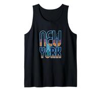 Ciel Nocturne de New York - USA Liberty et One World World Art Débardeur