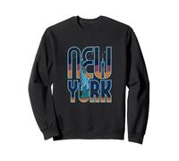 Ciel Nocturne de New York - USA Liberty et One World World Art Sweatshirt