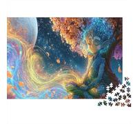 Ciel Nocturne Fantastique Puzzle 1000 Pièces Puzzle pour Adultes Esprit de lArbre Jeu de Puzzle 1000 Pièces Papier Détente Cadeau Familial 52x38cm/1000pcs