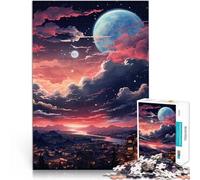 Ciel Nocturne Japonais Puzzles de 1000 pièces pour Adultes Jeux Amusants en Famille Car C'est Un pour Toute la Famille 38x26cm
