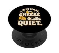 Ciel Nocturne, Je Veux Juste du Fromage et du Calme PopSockets PopGrip Adhésif