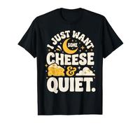 Ciel Nocturne, Je Veux Juste du Fromage et du Calme T-Shirt Graphique avec Valeur