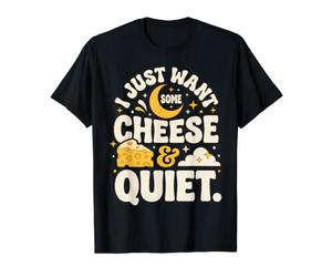 Ciel Nocturne, Je Veux Juste du Fromage et du Calme T-Shirt Graphique avec Valeur