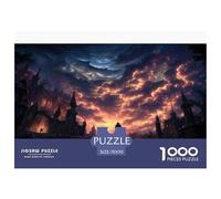 Ciel Noir Puzzles 1000 Pièces Jeu De Défi Jouet Adultes Et Enfants Apocalypse Jeu De Puzzle Jeu ÉduChatif Apprentissage Créatif Cadeau Décoration Maison 70x50cm/1000pcs