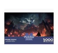 Ciel Noir Puzzles 1000 Pièces Jeu De Défi Jouet Adultes Et Plus De 12 Ans Apocalypse Puzzle Plaisir De Famille Défi ÉduChatif Interaction Cadeau Décoration Maison 38x26cm/1000pcs