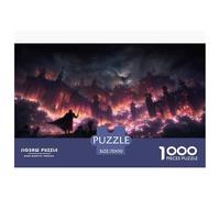 Ciel Noir Puzzles 1000 Pièces Jeu De Défi Jouet Adultes Et Plus De 12 Ans Apocalypse Puzzles Créatifs Plaisir De Famille Détente Cadeau Décoration Maison 70x50cm/1000pcs