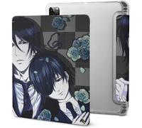 Ciel Phantomhive Sebastian Black Butler Étui Pour Ipad Pro 2021 Avec Plumier, Résistant Aux Chocs, Veille/Réveil Automatique, Housse De Protection Transparente Pour Tablette 11 Pouces