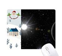 ciel sombre nuit de lumière blanche cadeau de noël maison tapis de souris