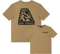 Ciele - T-shirt en coton recyclé - U ORTShirt Run Mountains Canvas en Coton - Taille M - Marron Marron M