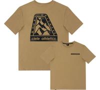 Ciele - T-shirt en coton recyclé - U ORTShirt Run Mountains Canvas en Coton - Taille XL - Marron Marron XL