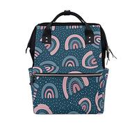 Cielo Arcobaleno Carino Senza Soluzione Di Continuità Sac à Langer Sac à Dos Grande Capacité Multifonction Sac à Couches pour Voyage Maman Femme Papa