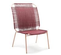 Cielo Lounge Chair High Chaise Lounge haute Outdoor ames Rouge - Rose sable - 4260229541494
